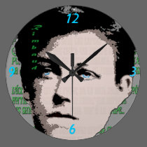 Arthur Rimbaud Wall Clock wall clocks