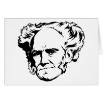 Arthur Schopenhauer Portrait Greeting Cards