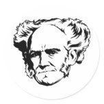 Arthur Schopenhauer Portrait stickers