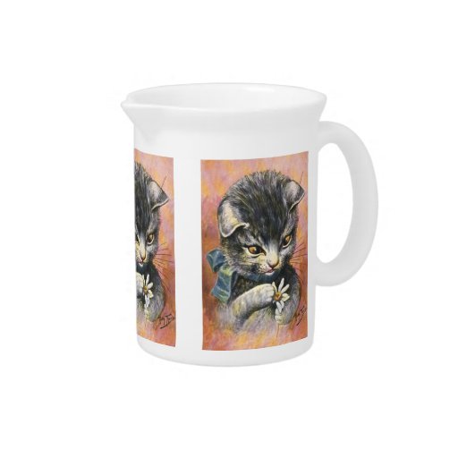 Arthur Thiele - Cat in Love Beverage Pitchers