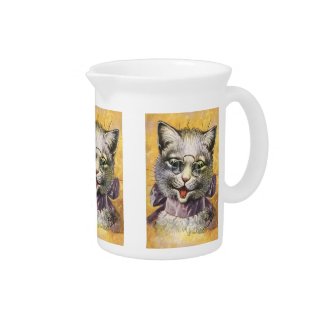 Arthur Thiele - Female Cat with Glasses zazzle_pitcher