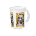 Arthur Thiele - Female Cat with Glasses Pitcher