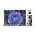 artichoke bloom in purple - custom postage
