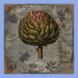 Artichoke cloudy day posters
