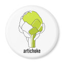 Artichoke Doodle Art Magnet