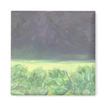 Artichoke field and Aubergine sky magnets by susanpaynetrutna Artichoke field and Aubergine sky magnets