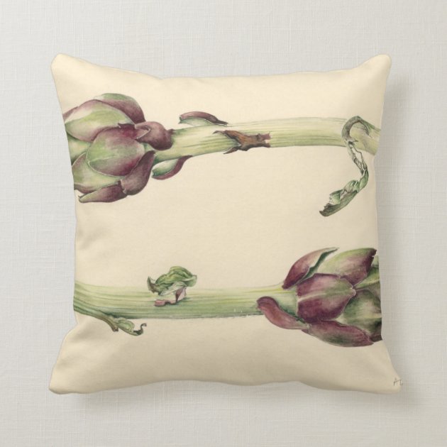 Artichokes 2005 throw pillow