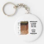 Articulate A Vision Before You Dig ... Horizons Keychains