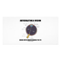 Articulating A Vision Begins Understanding Eye Custom Photo Card