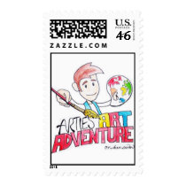 ARTIE ART ADVENTURE POSTAGE STAMP