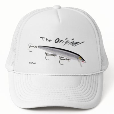 Artificial Bait, Tackle, Fishing Gear Trucker Hat by OutDoorWorld