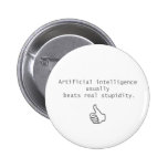 artificial intelligence beats real stupidity buttons