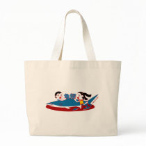 Artificial Kanji Shark Fin Doodle Art Bag bags