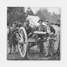 Artillería de la guerra civil, 1860s iman de nevera