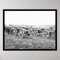 Artillery in Richmond, VA 1862 Posters