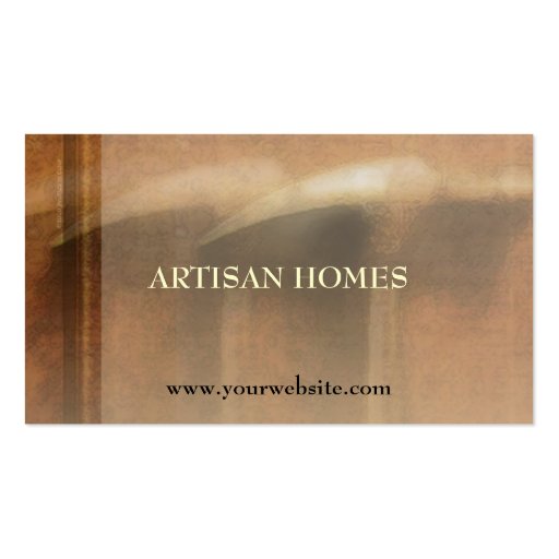 Artisan Homes Business Card (back side)