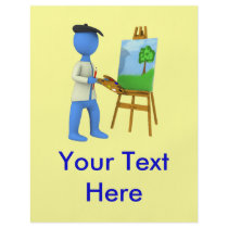 Artist and Easel flyers by packratgraphics Artist and Easel flyers