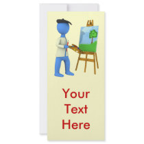 Artist and Easel rack cards by packratgraphics Artist and Easel rack cards