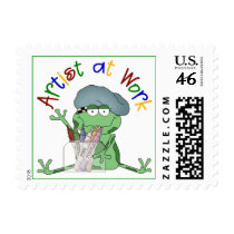 Artist At Work Artist Frog Postage