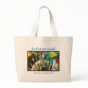 Artist at work, Beware~wet paint!!! bags by nightsky Artist at work, Beware~wet paint!!! bags
