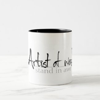 Artist at work coffee mugs