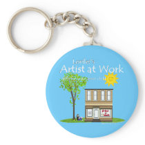 Artist at Work Keychain 2 keychains