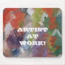 "Artist at Work" mousepads