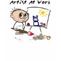 Artist At Work t-shirts by cooltees Artist At Work t-shirts