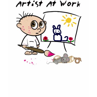 Artist At Work Tee Shirt by cooltees