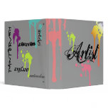 Artist Binder With Spilled Paint