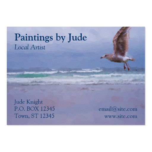 Artist Business Card (front side)
