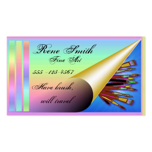 Artist Business Card template