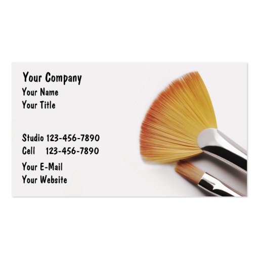 Artist Business Cards (front side)