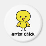 Artist Chick Fridge Magnet