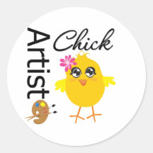 Artist Chick Sticker