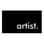 artist. (color customizable) business cards