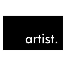 artist. (color customizable) business cards