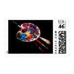 ARTIST COLOUR PALETTE POSTAGE STAMP