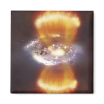 Artist concept of a galaxy refrigerator magnets