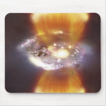 Artist concept of a galaxy mouse pad