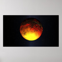 Artist concept of Kepler-10b Print