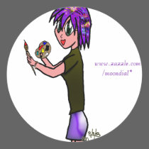 Artist copy, www.zazzle.com/moondial* stickers