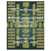 Artist created : Emerald Green Brick Pattern Personalized Flyer
