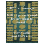 Artist created : Emerald Green Brick Pattern Personalized Flyer
