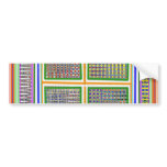 Artist created : Rainbow Pattern 1 Bumper Stickers
