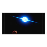 Artist Depiction of Fastest Rotating Star VFTS 102 Personalized Photo Card