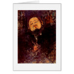 Artist Diego Rivera portrait painted by Modigliani Card