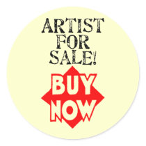 Artist For Sale! BUY NOW! stickers
