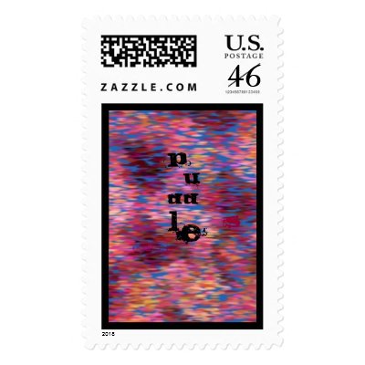 Artist in Puddles Stamp by QCBucki