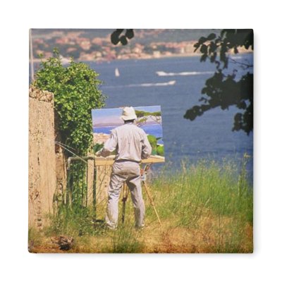 Artist in St. Tropez Refrigerator Magnets by MSalone